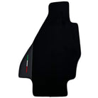 Black Floor Mats for Ferrari Dino 308 GT4 (1973-1979) with Leather | Italian Edition - AutoWin