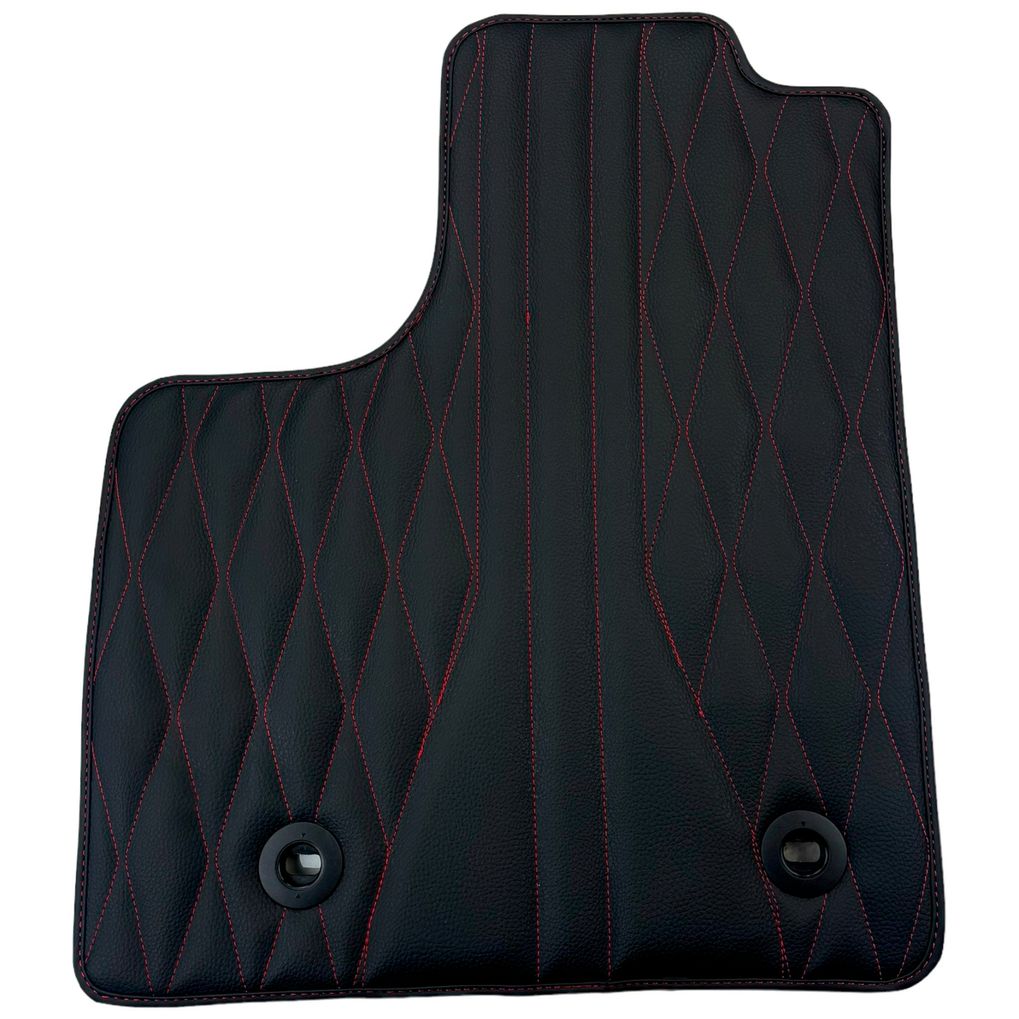 Leather Floor Mats for Lexus RC-F (2015-2024) with Red Stitching