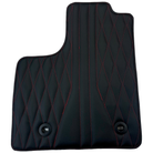 Leather Floor Mats for Lexus LS 460 (2007-2017) with Red Stitching