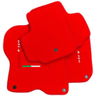 Red Floor Mats for Ferrari GTC4 Lusso (2016-2023) Italian Edition