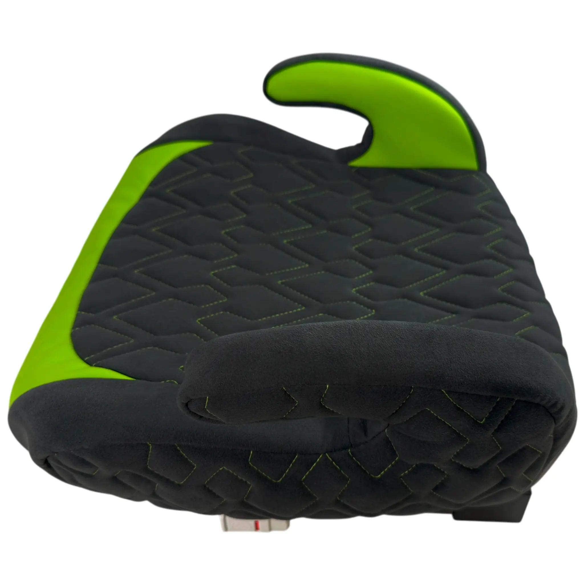 Alcantara Leather Backless Car Seat for Kids with Green Leather by ER56 Design