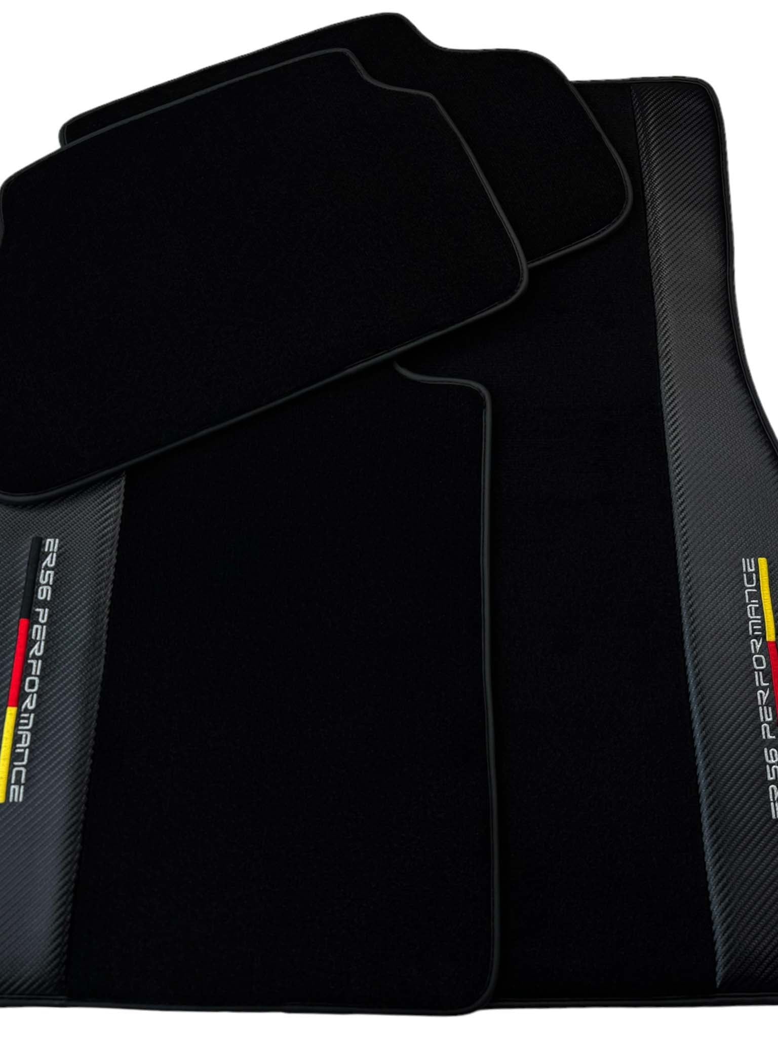 Black Floor Floor Mats For BMW 3 Series E93 | Fighter Jet Edition Brand | ER56 Performance | Carbon Edition