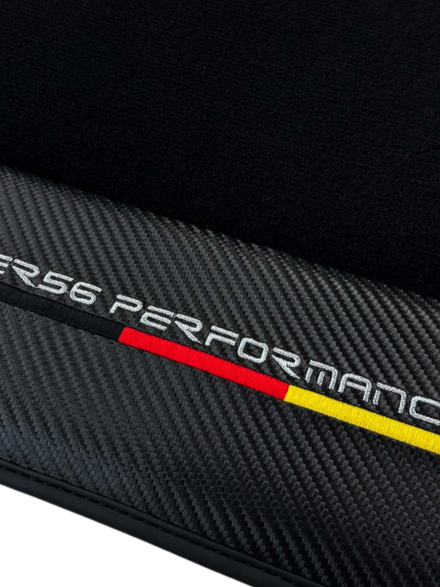 Black Floor Floor Mats For BMW 6 Series F06 Gran Coupe | ER56 Performance | Carbon Edition