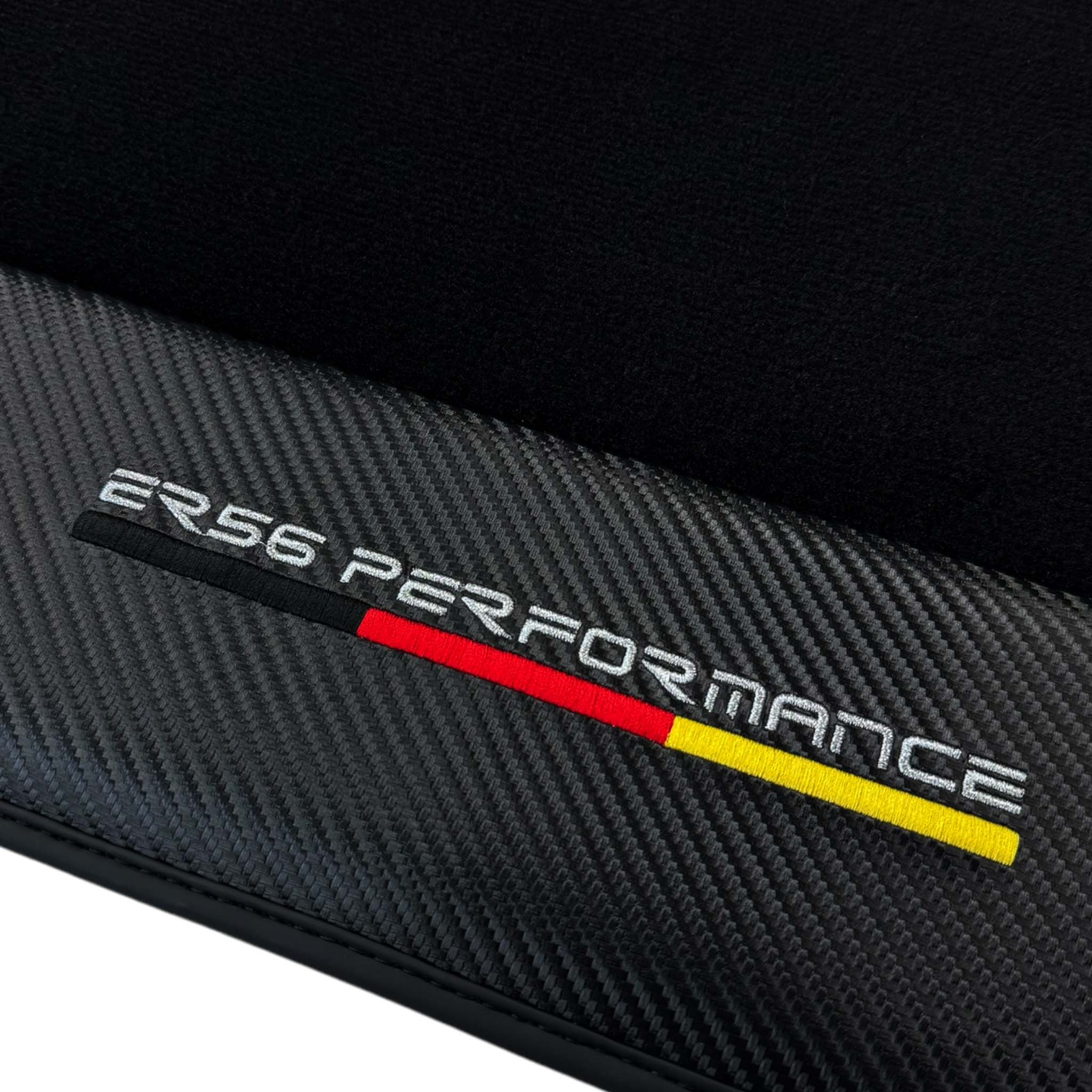 Black Floor Mats For BMW M6 F12 Convertible | ER56 Performance | Carbon Edition
