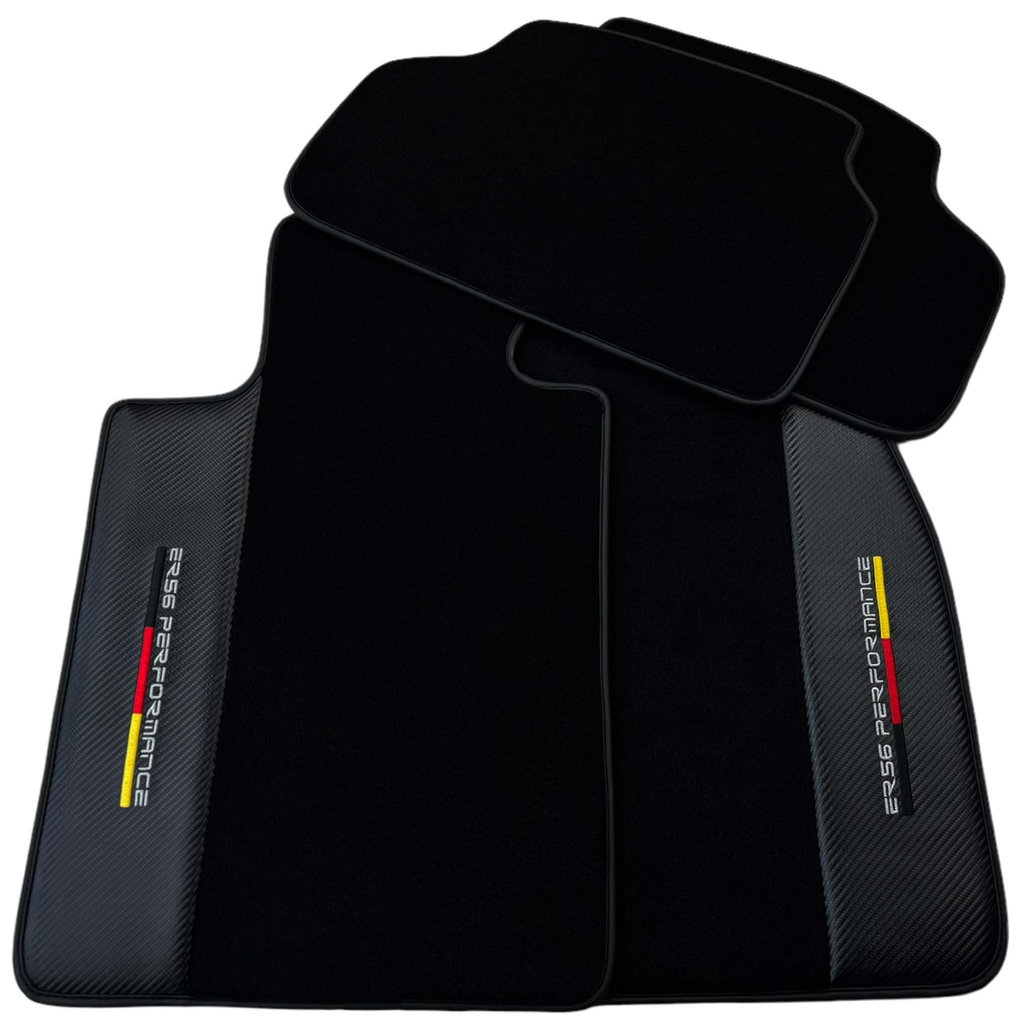 Black Floor Floor Mats For BMW 8 Series Gran Coupe G16 | ER56 Performance | Carbon Edition
