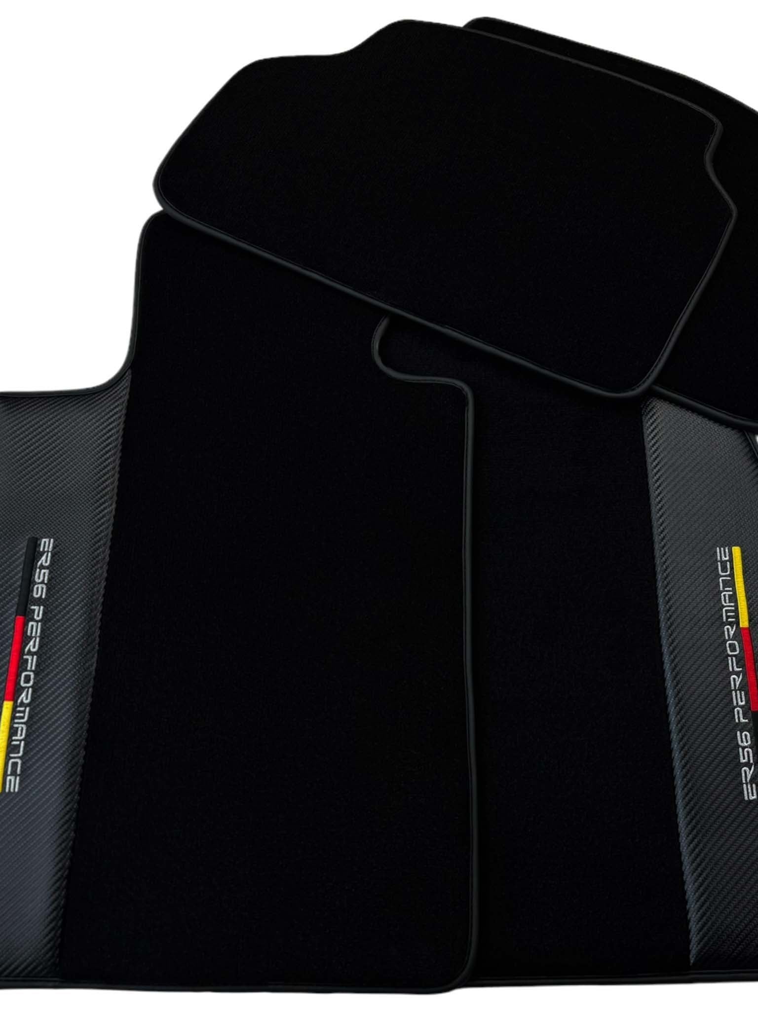 Black Floor Floor Mats For BMW 6 Series F06 Gran Coupe | ER56 Performance | Carbon Edition
