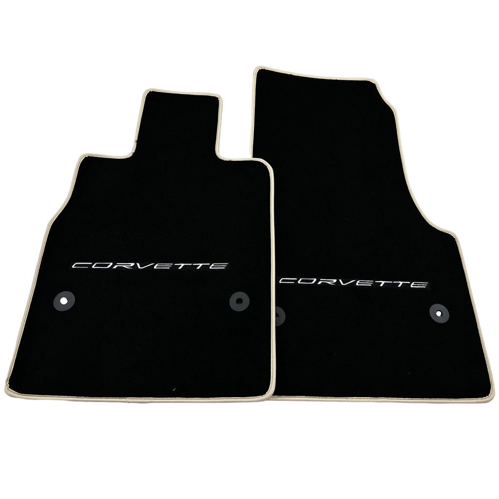 Black Floor Mats For Chevrolet Corvette C8 (2020-2024)