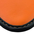 Black Floor Mats for McLaren 570S (2015-2021) with Orange Leather - AutoWin