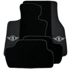 Black Floor Mats for Mini Cabrio R56 Convertible (2009-2016) with Gray Trim