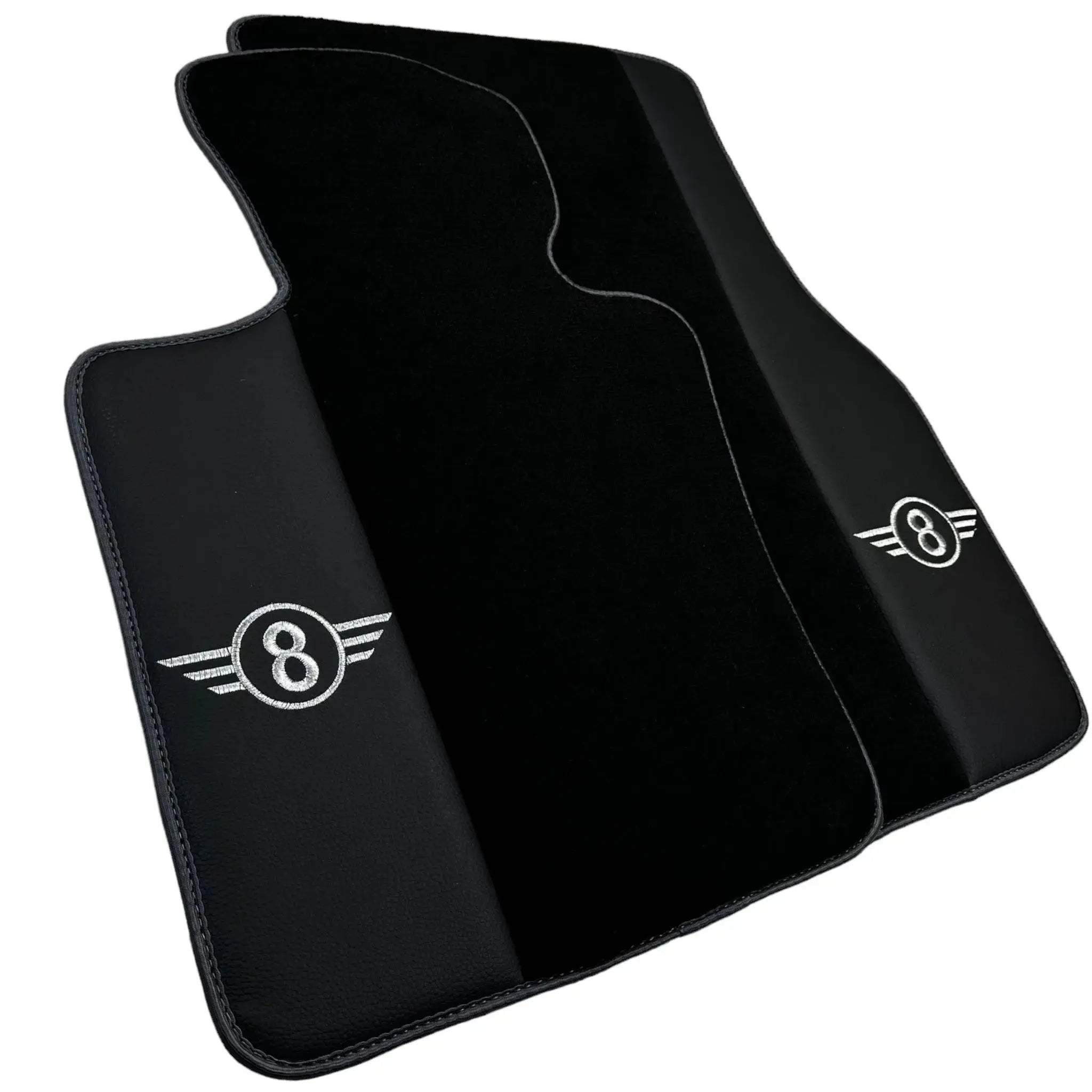 Black Floor Mats for Mini Cabrio R56 Convertible (2009-2016) with Gray Trim