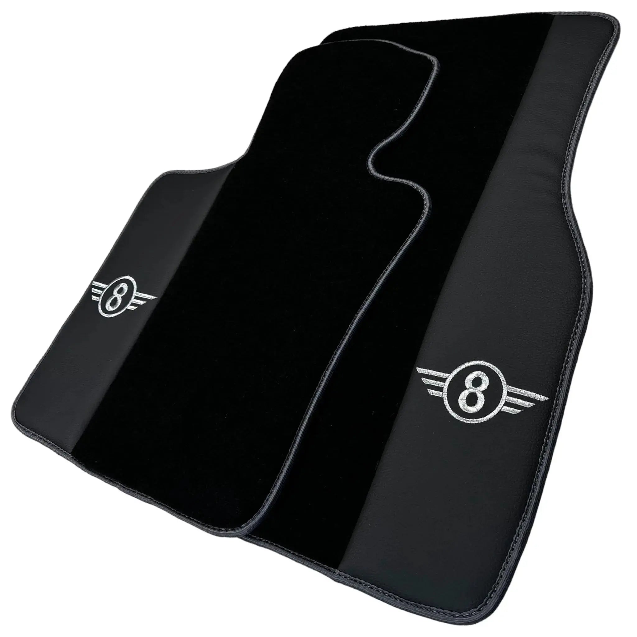 Black Floor Mats for Mini Clubman F54 (2015-2019) | Gray Trim