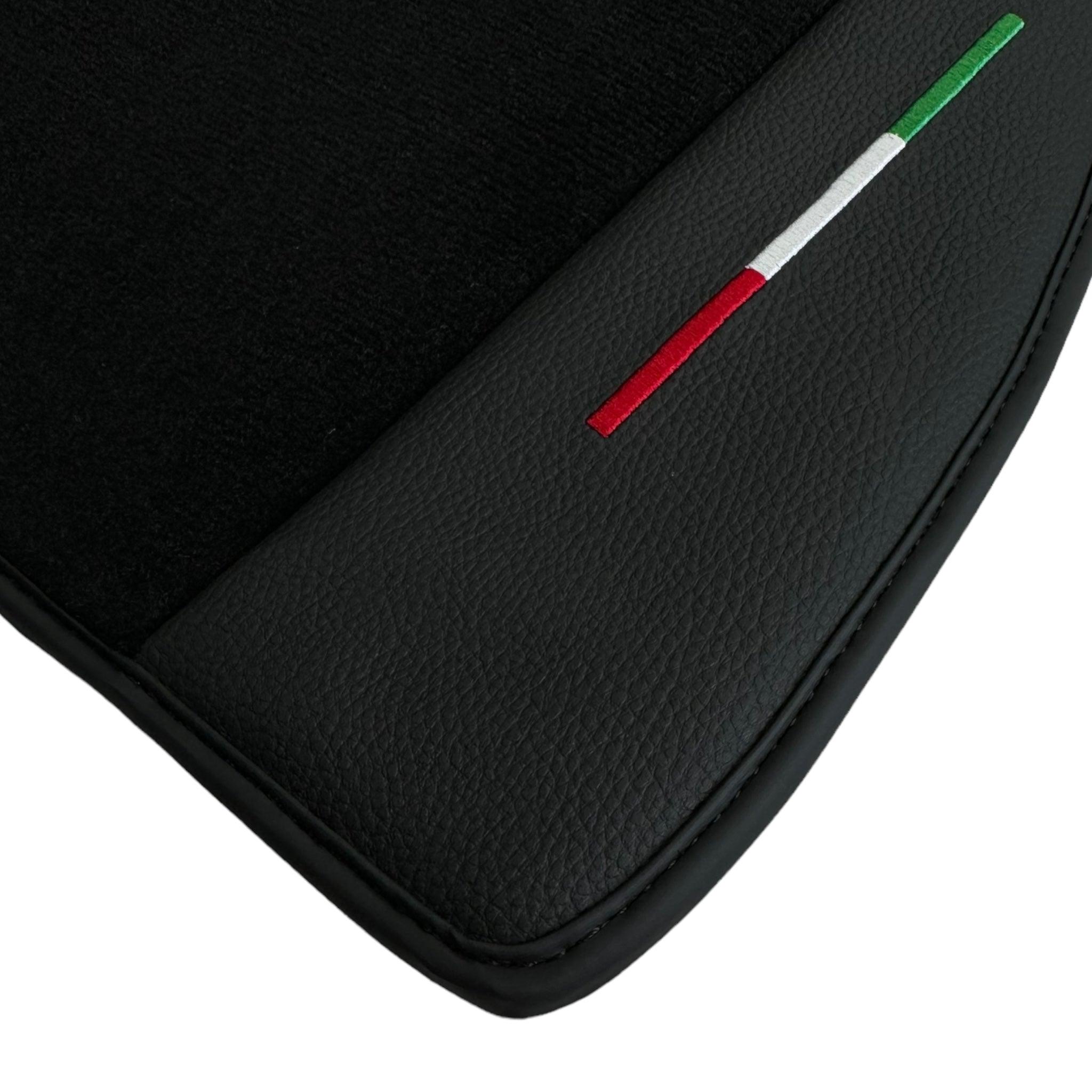 Floor Mats For Ferrari 328 GTS 1985-1989 with Leather | Italian Edition - AutoWin