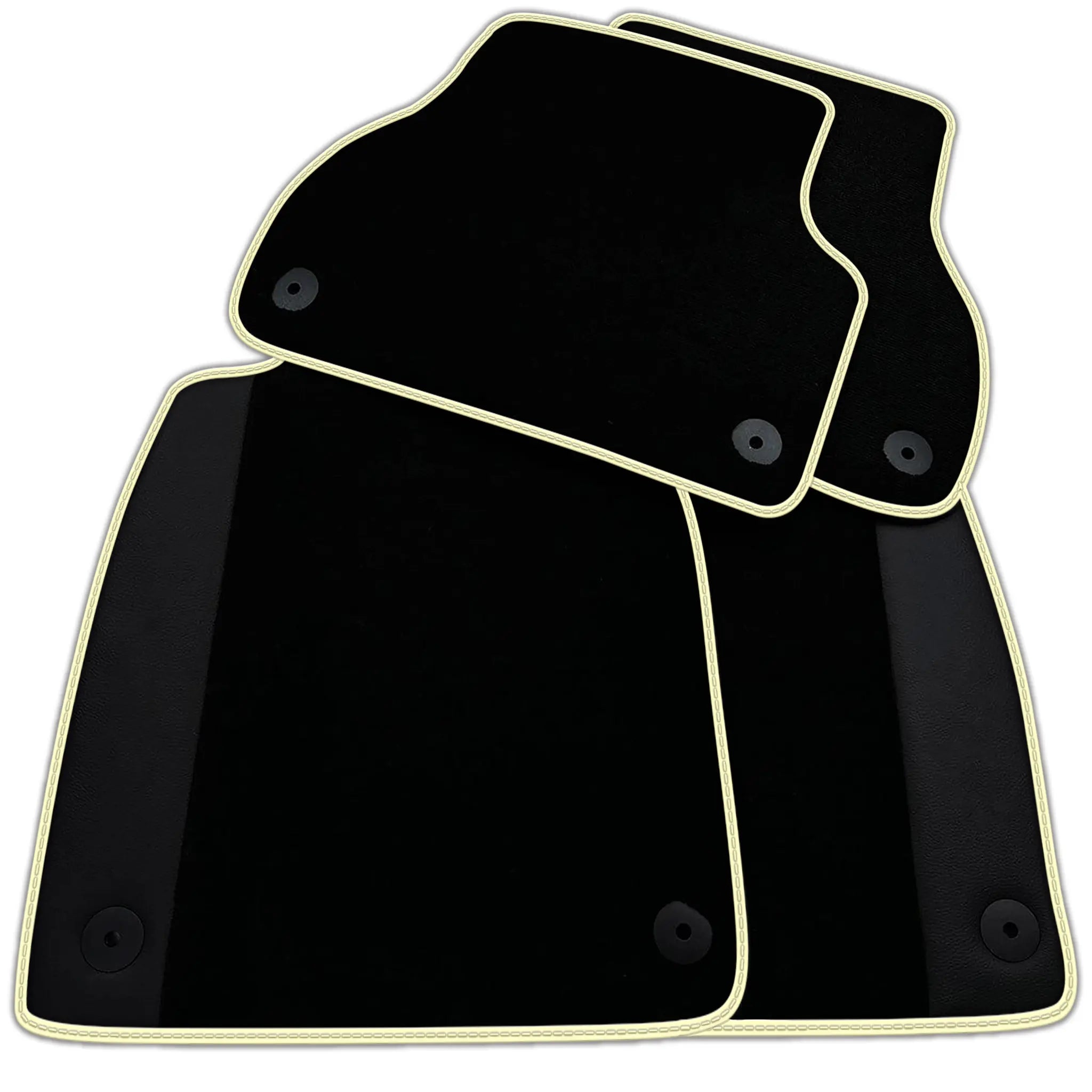 Customizable Black Floor Mats for Audi A1 - 5-door Hatchback (2010-2018)