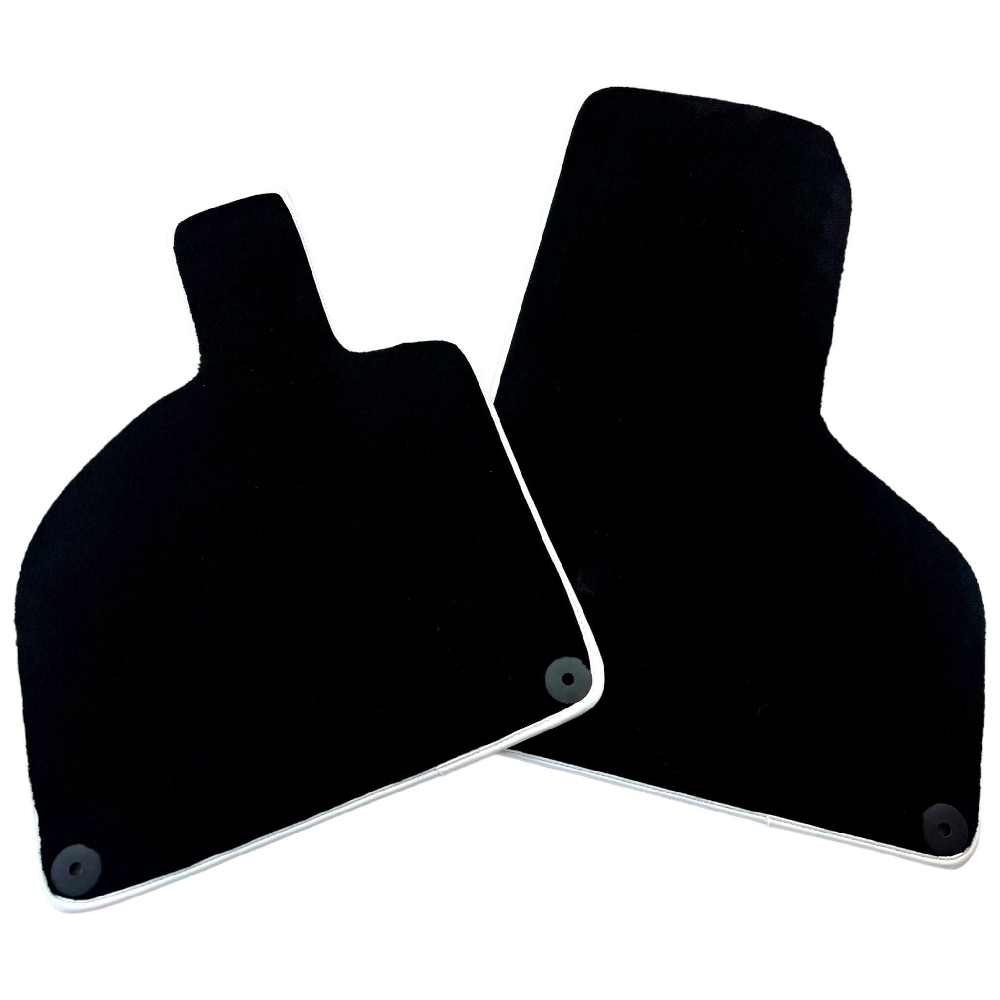 Black Floor Mats for Lamborghini Huracan EVO | White Trim