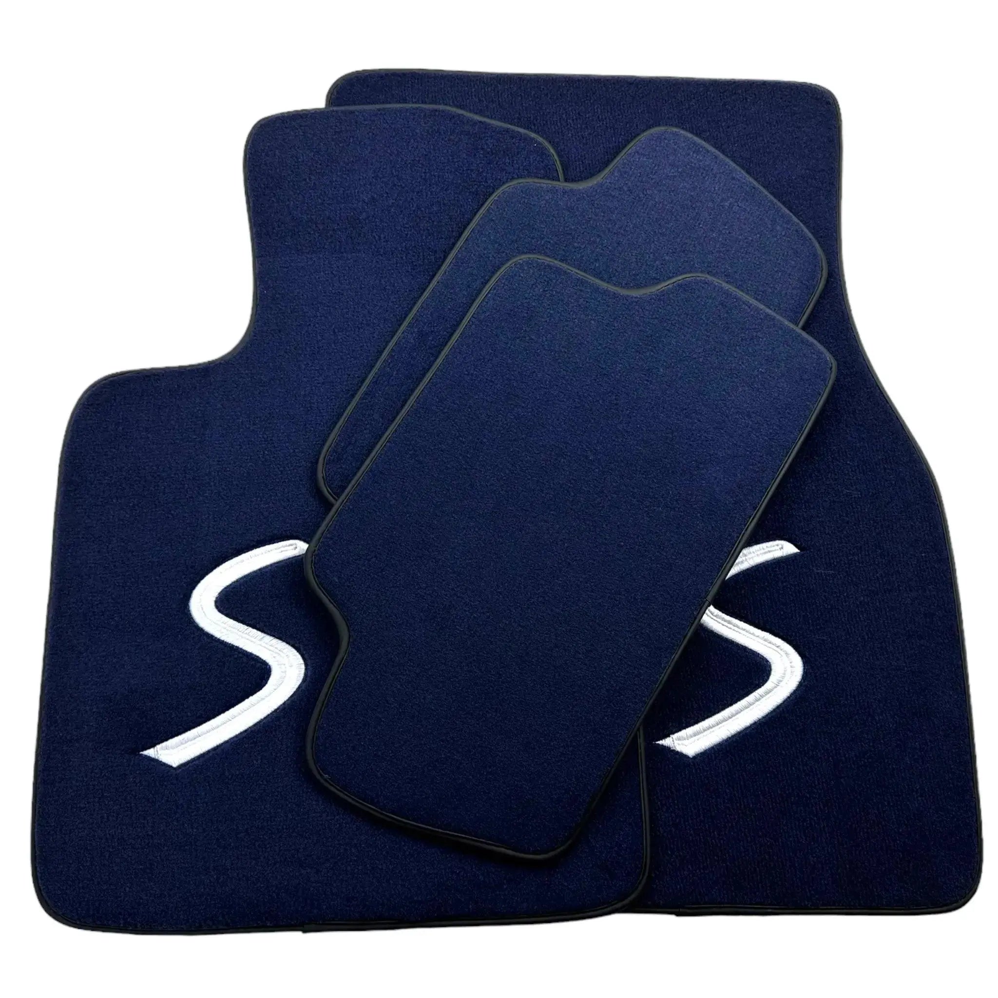 Dark Blue Floor Mats for Mini Cabrio R52 Convertible (2004-2009)