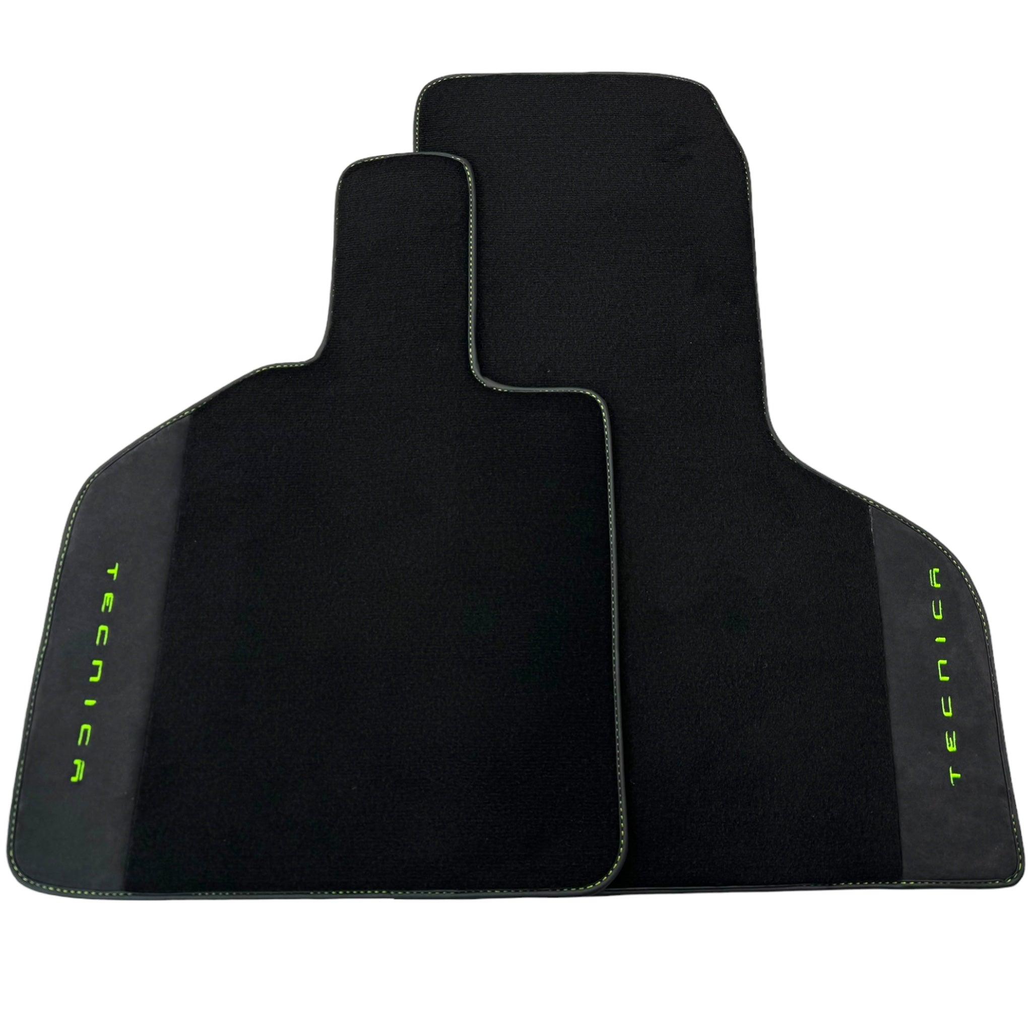 Black Floor Mats for Lamborghini Huracan Tecnica with Alcantara Leather - AutoWin