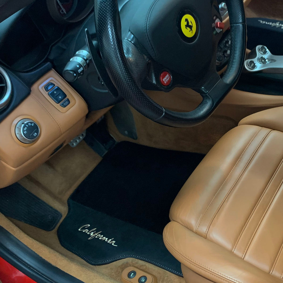 Ferrari California Black Floor Mats