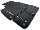 Floor Mats For Lamborghini Urus Black Carpets Yellow Stitching - AutoWin