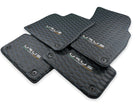 Floor Mats For Lamborghini Urus Leather Blue Stitching - AutoWin