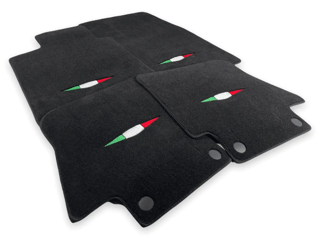 Floor Mats For Maserati GranCabrio MC (2013-2019) Black IT Edition - AutoWin