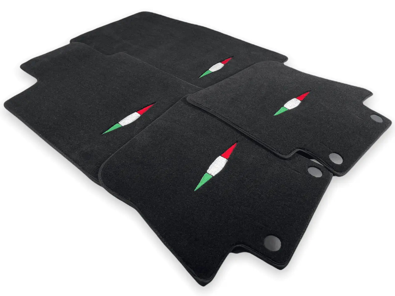 Floor Mats For Maserati GranCabrio MC (2013-2019) Black IT Edition - AutoWin