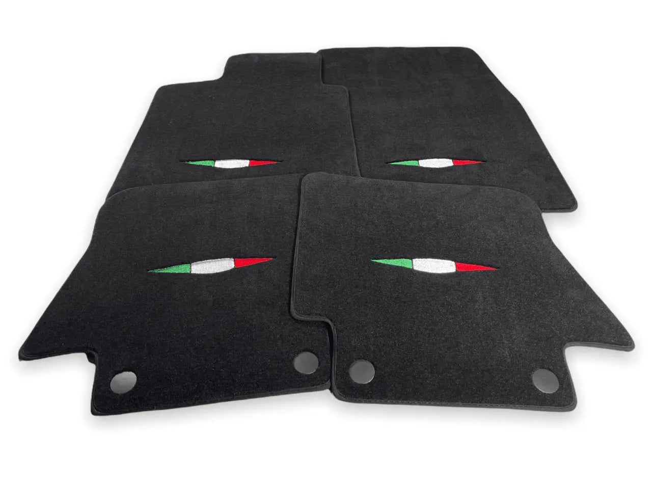 Floor Mats For Maserati GranCabrio MC (2013-2019) Black IT Edition - AutoWin