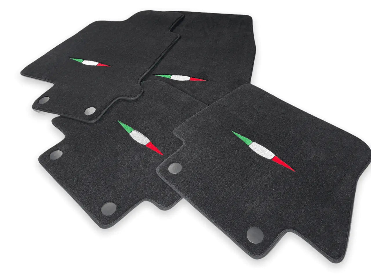 Floor Mats For Maserati GranCabrio MC (2013-2019) Black IT Edition - AutoWin