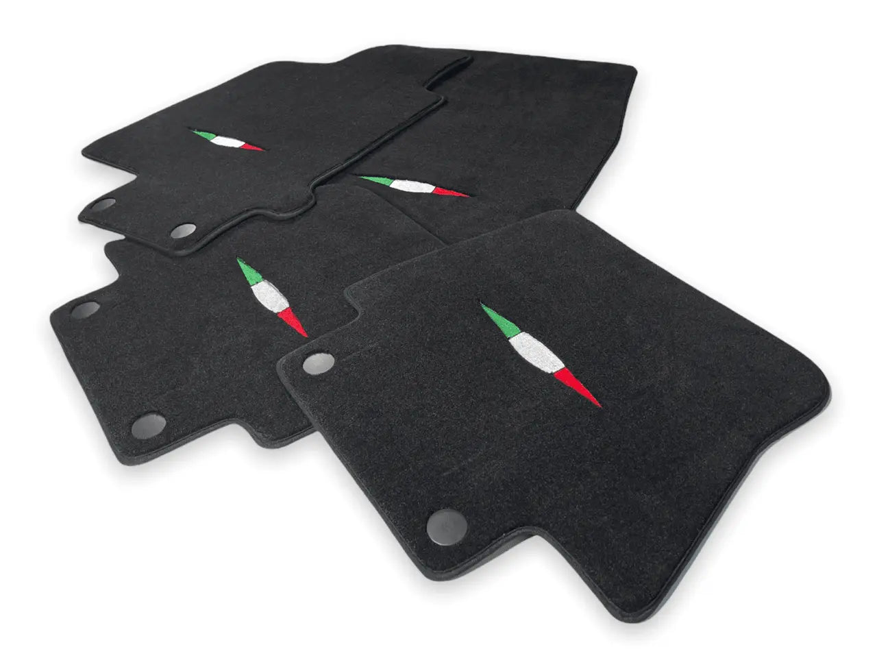 Floor Mats For Maserati GranCabrio MC (2013-2019) Black IT Edition - AutoWin