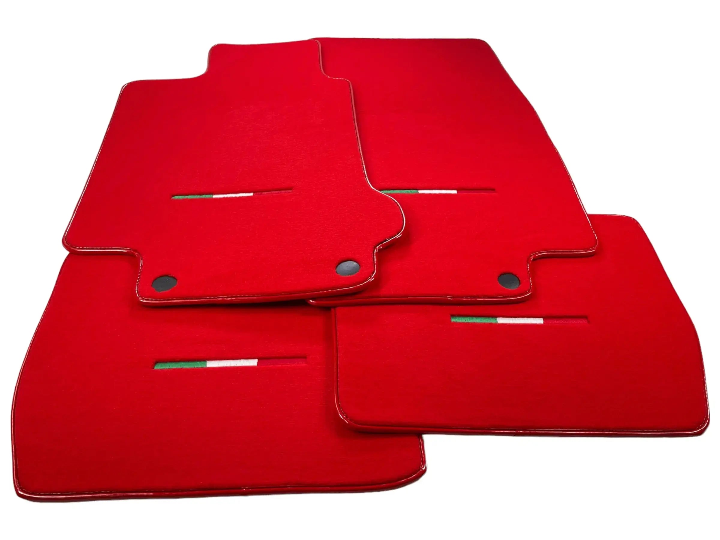 Floor Mats For Maserati GranTurismo MC (2009-2010) Red IT Edition - AutoWin