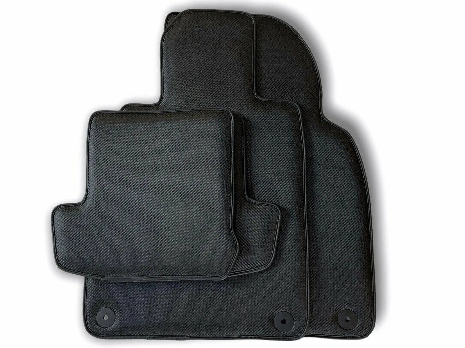 Floor Mats for Porsche Cayenne 2010-2018 Carbon Fiber Carpets AutoWin - AutoWin