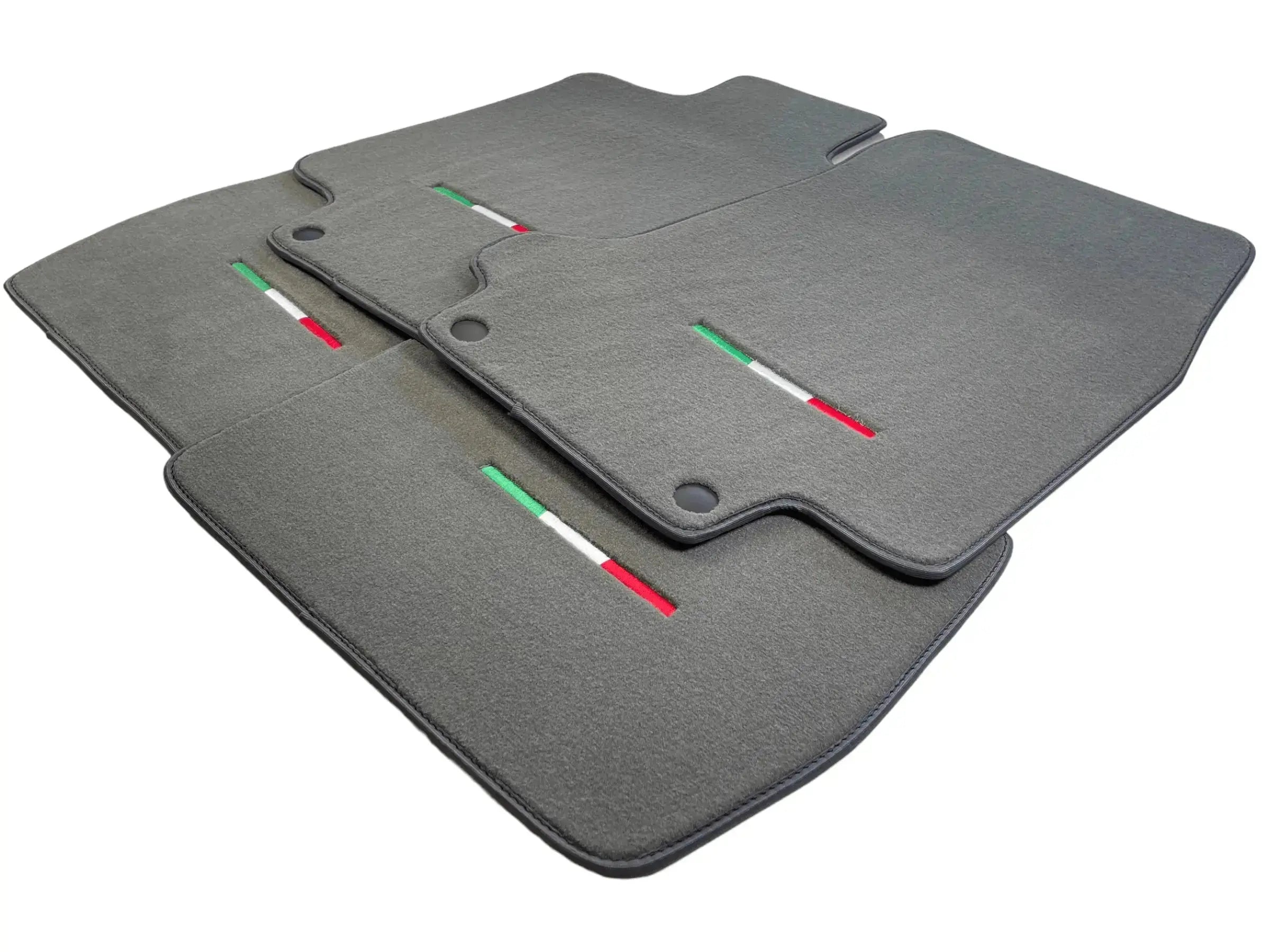 Gray Floor Mats For Maserati GranTurismo MC Stradale (2011-2015) IT Edition - AutoWin