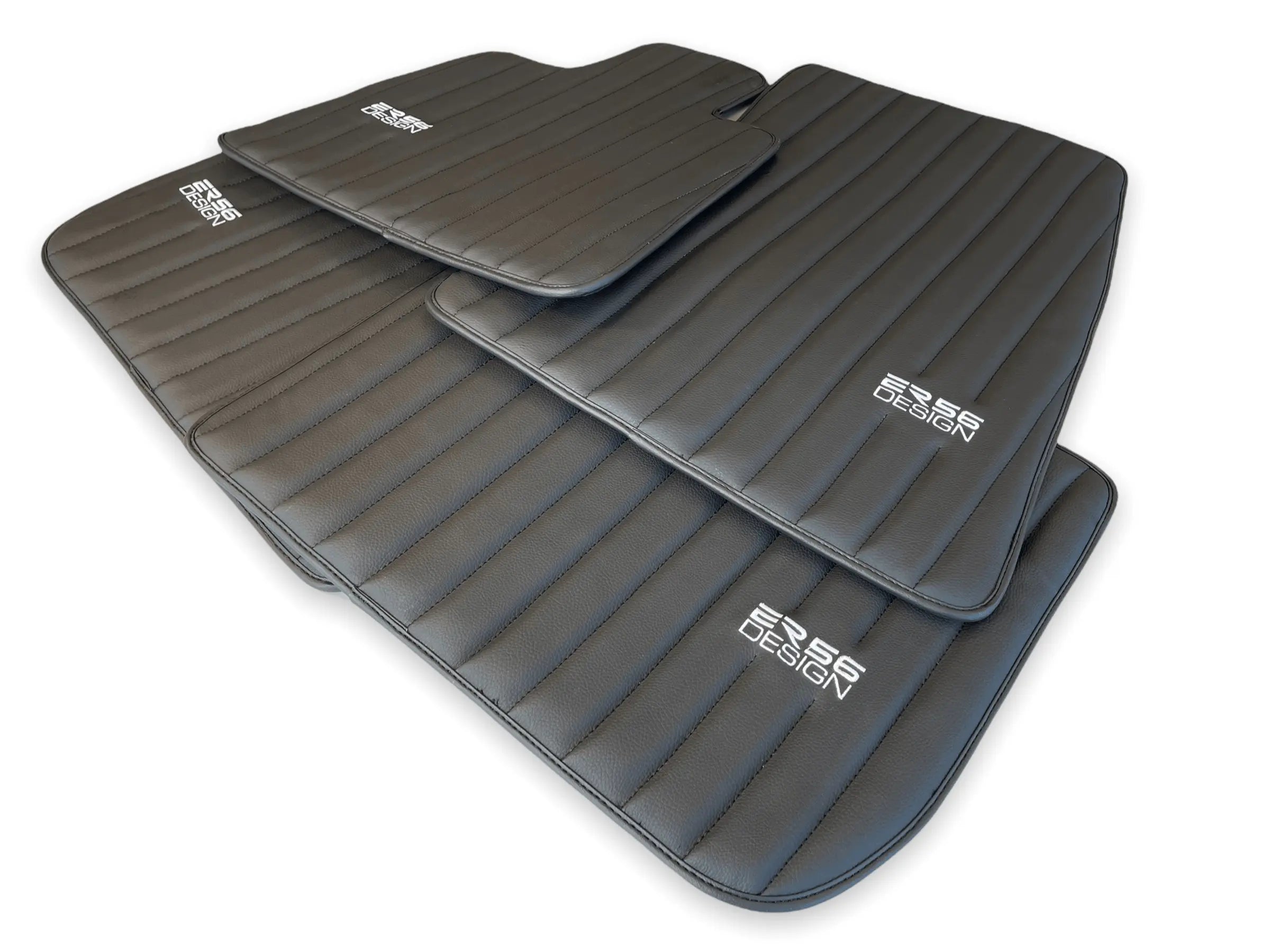 Leather Floor Mats For Rolls Royce Cullinan Rr31 2018-2023 ER56 Design Brand - AutoWin