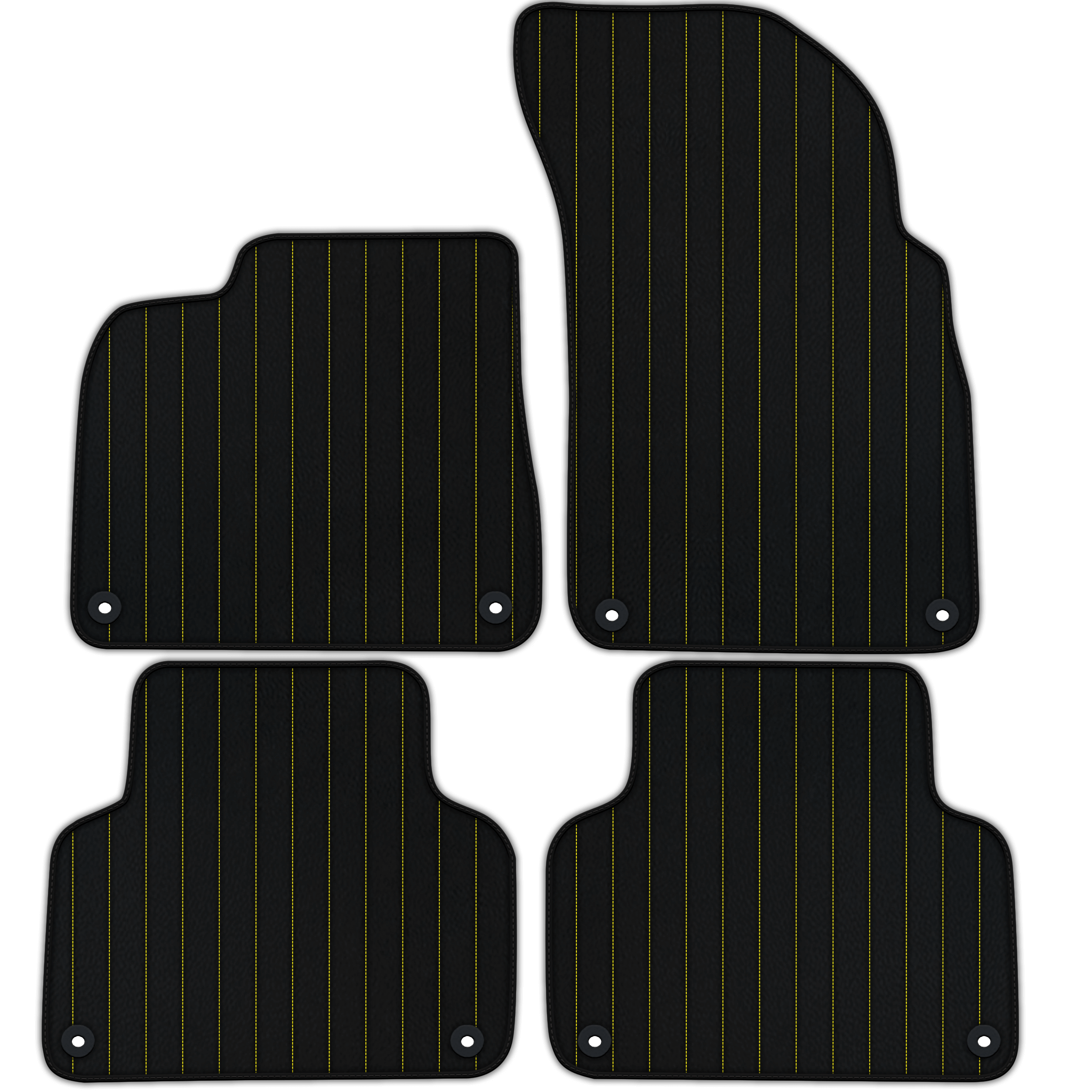 Custom Leather Floor Mats for Audi Q7 4M (2015-2019) - Raptor Hex