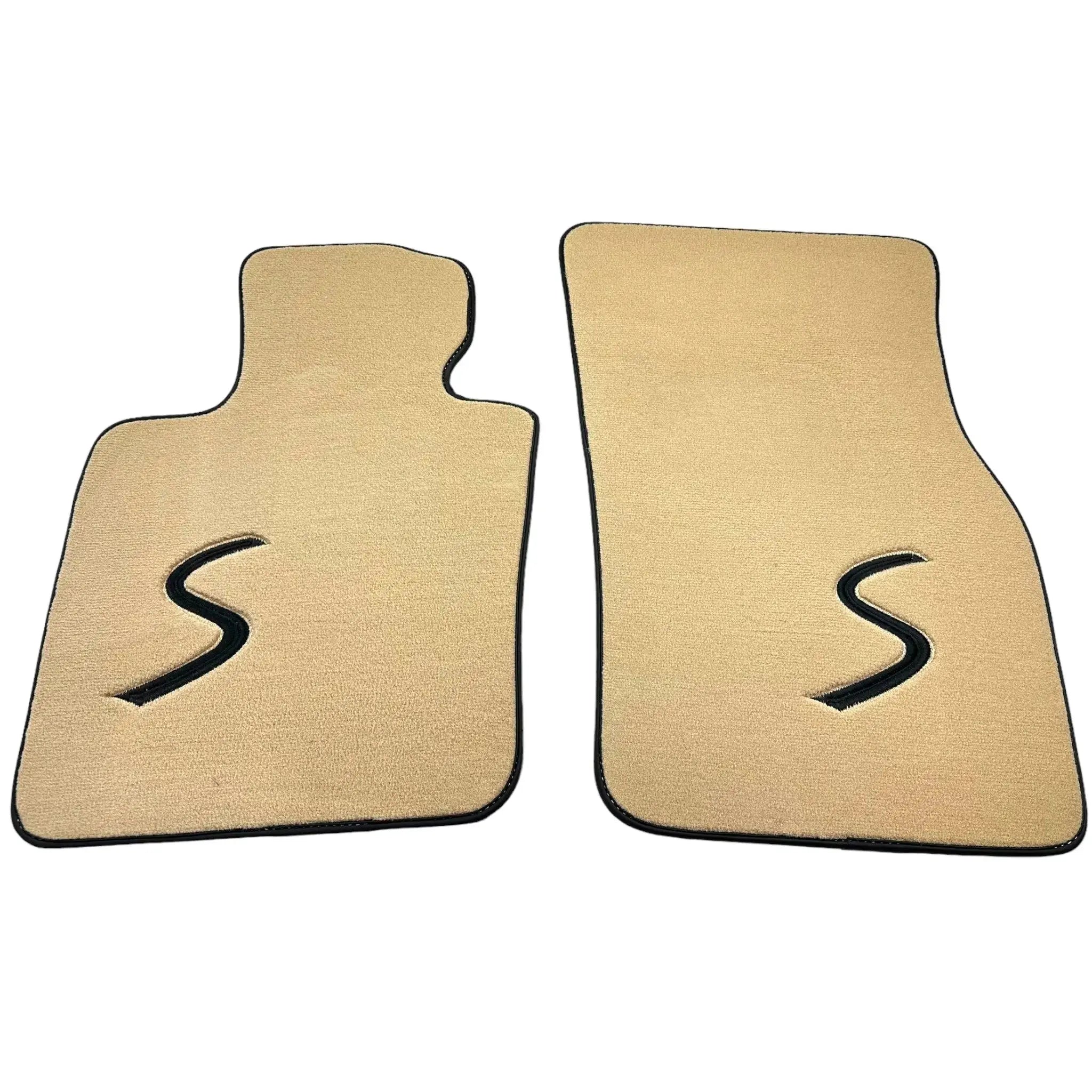 Beige Floor Mats for Mini Cooper / One Electric (2020-2023)