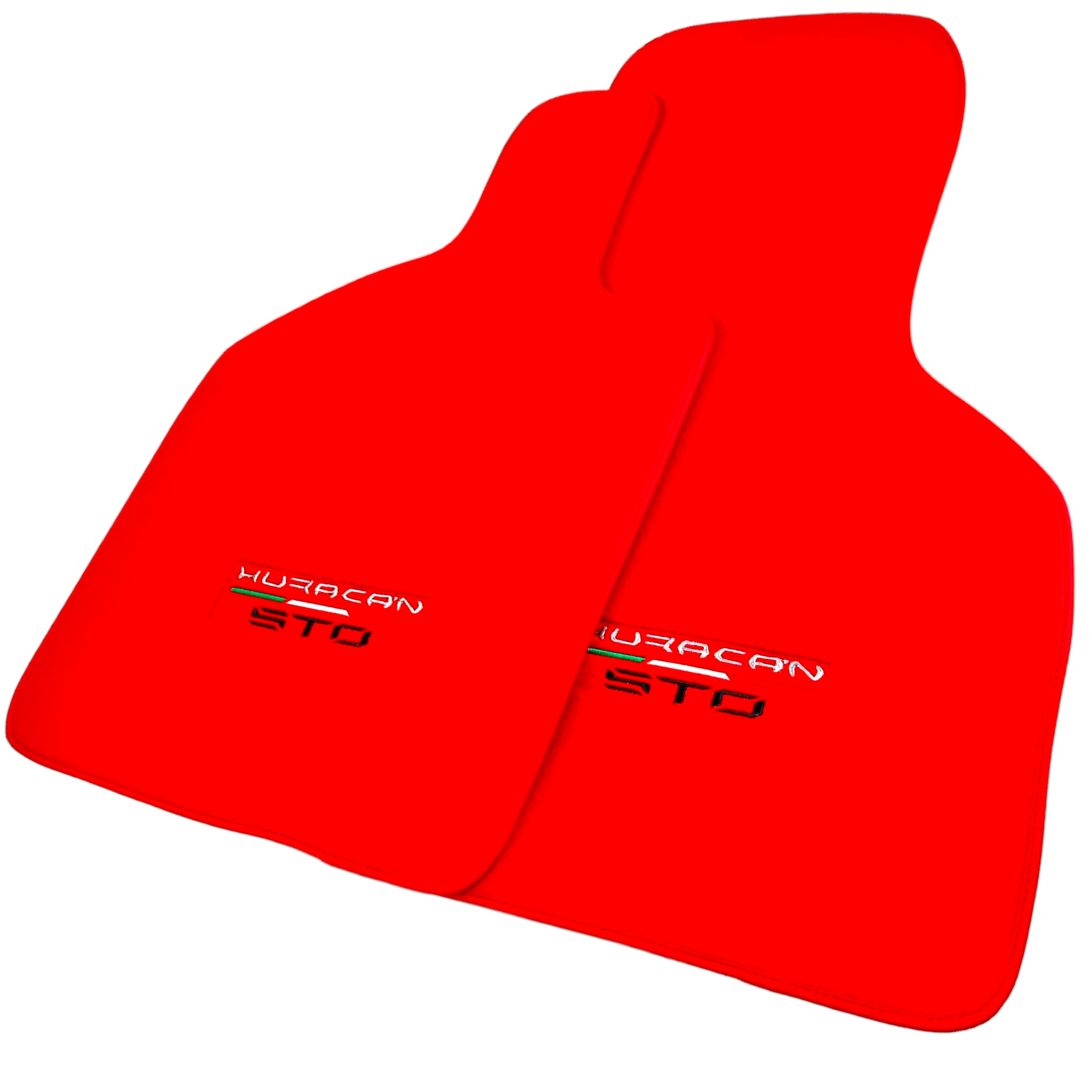 Red Color Floor Mats for Lamborghini Huracan STO