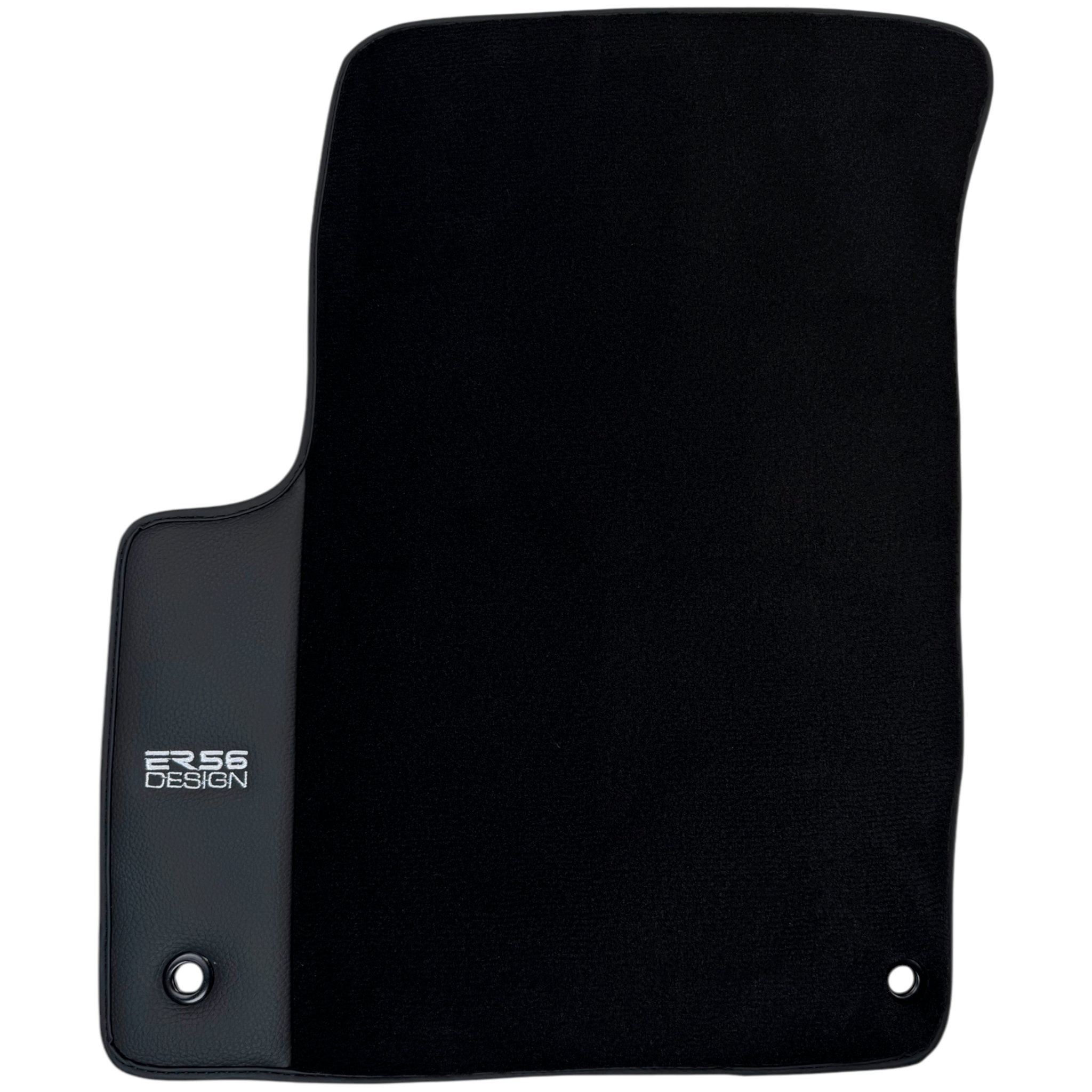 ER56 Design Black Floor Mats for Dodge Charger (2015-2024) with Leather