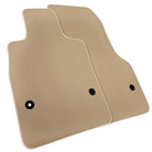 Beige Floor Mats for Chevrolet Corvette C8 (2020-2024) with Beige Trim