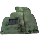 Genuine Light Green Sheepskin Floor Mats Bentley Arnage T (1998-2009) - AutoWin