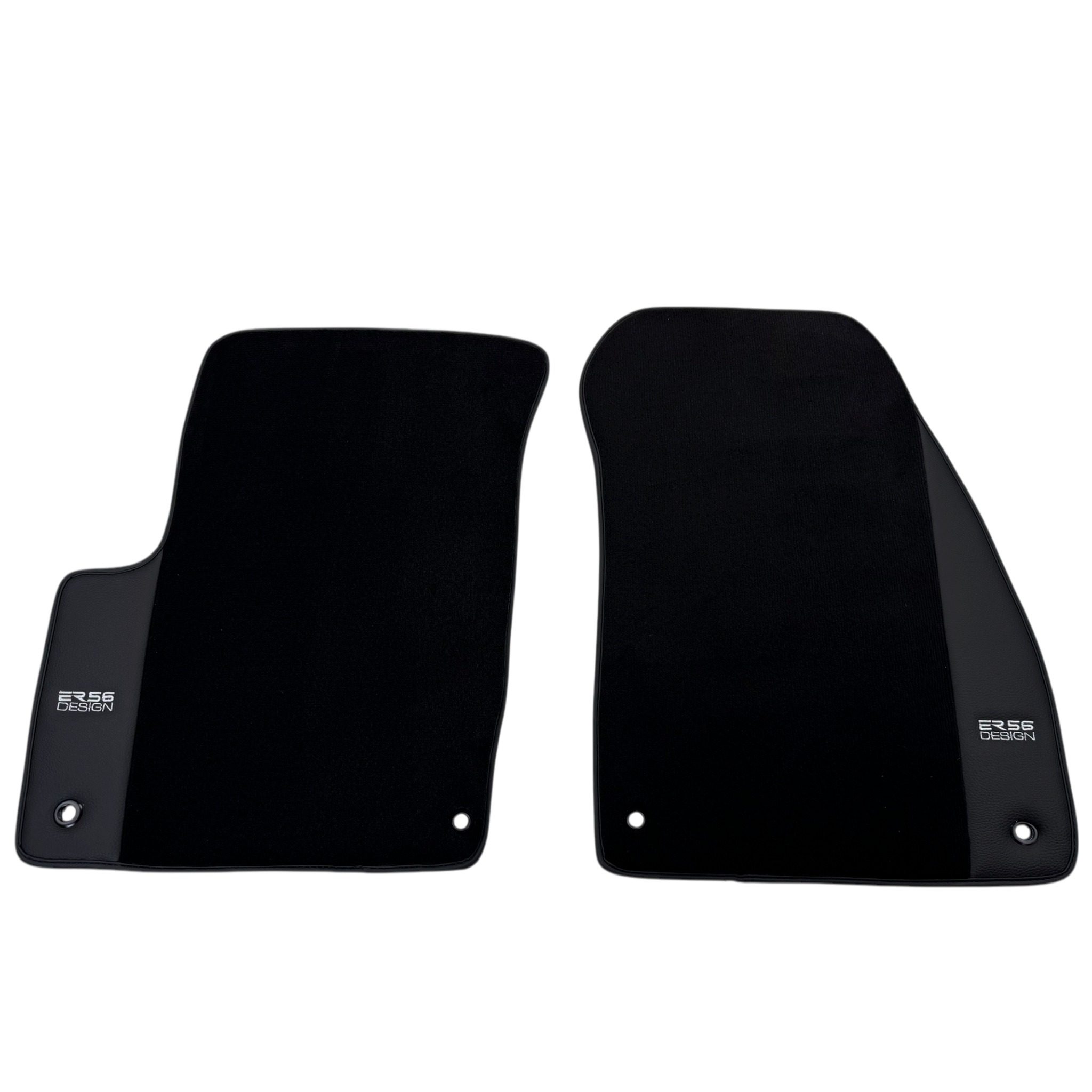 ER56 Design Black Floor Mats for Chrysler PT Cruiser (2001-2010) with Leather