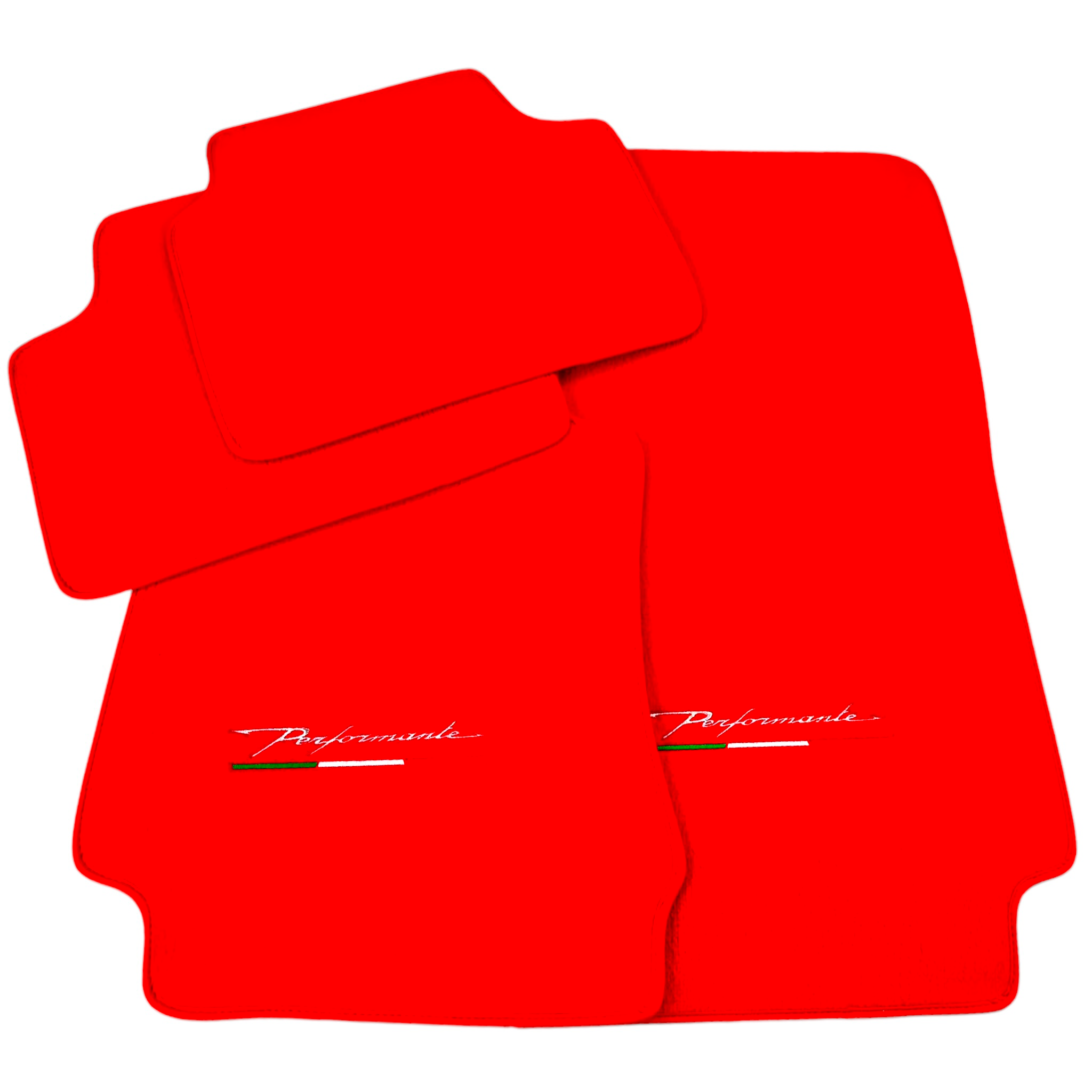 Red Floor Mats for Alfa Romeo Spider (1966-1993) - AutoWin