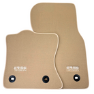 Beige Floor Mats for Jaguar F-Pace (2021-2024) Plug-in Hybrid by ER56 Design