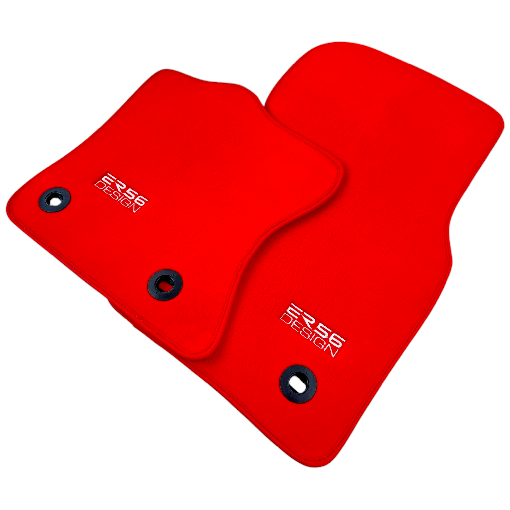 Red ER56 Design Floor Mats for Jaguar F-Type (2020-2024)