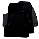 Black Floor Mats for Chevrolet Nubira J200 (2003-2008) with Leather | AutoWin - AutoWin