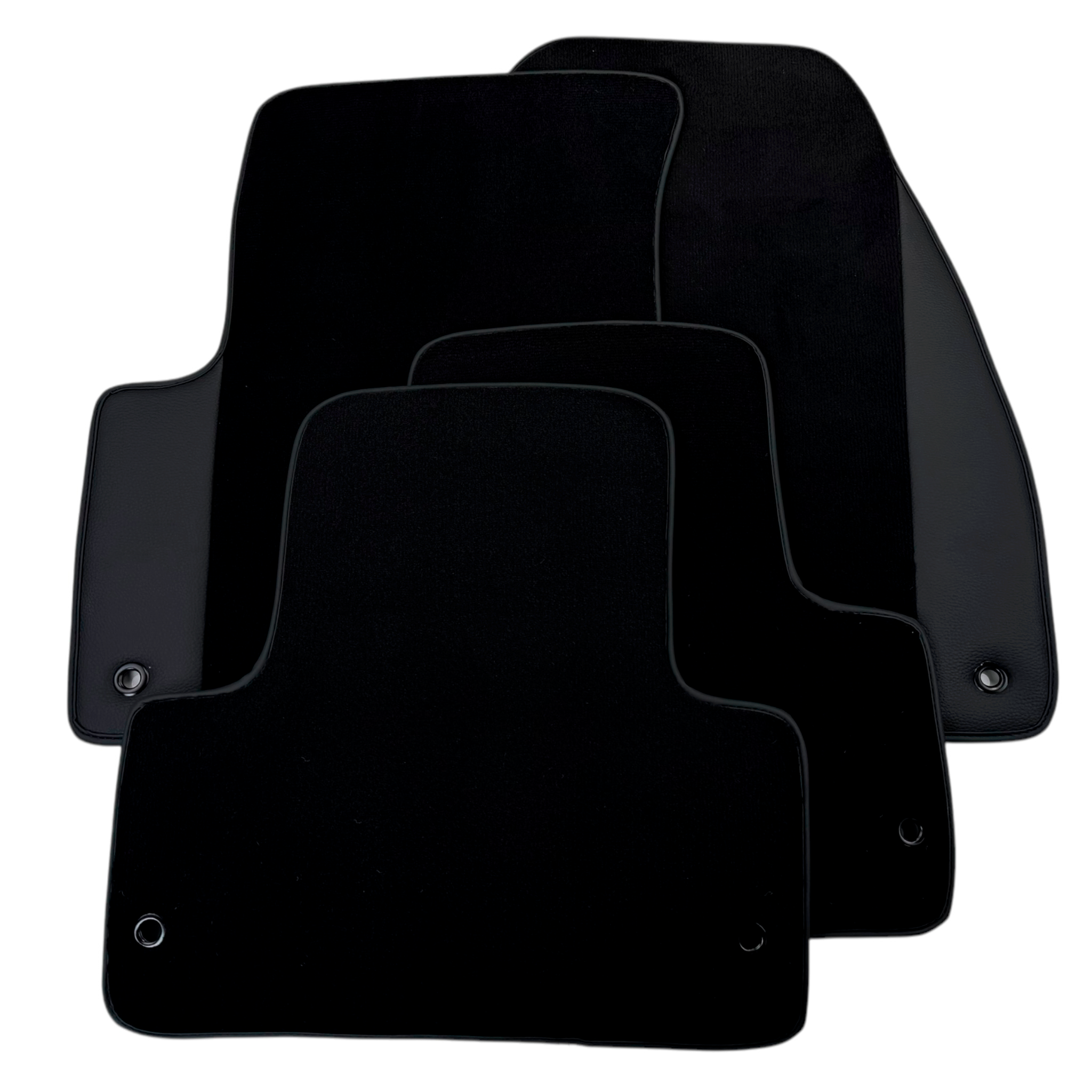 Black Floor Mats for Lincoln MKT (2010-2019) with Leather | AutoWin - AutoWin