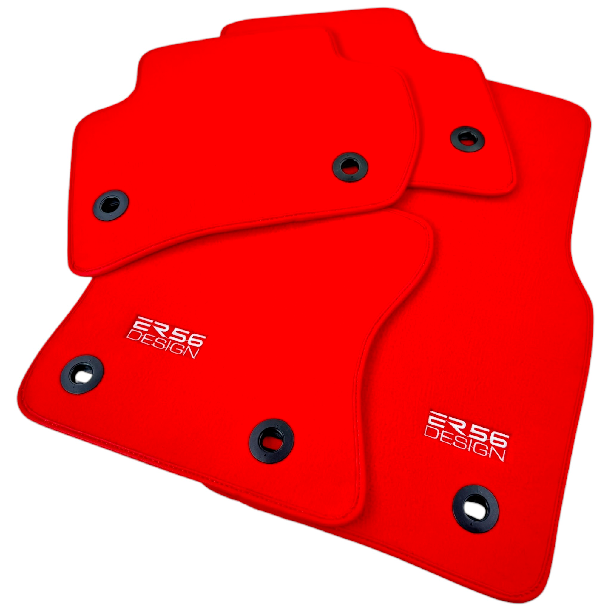 Red ER56 Design Floor Mats for Jaguar X-Type (2001-2009)