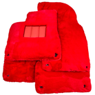 Red Sheepskin Floor Mats for Bentley Bentayga