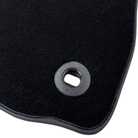 Black Floor Mats for Jaguar XE (2015-2019) with Leather - AutoWin