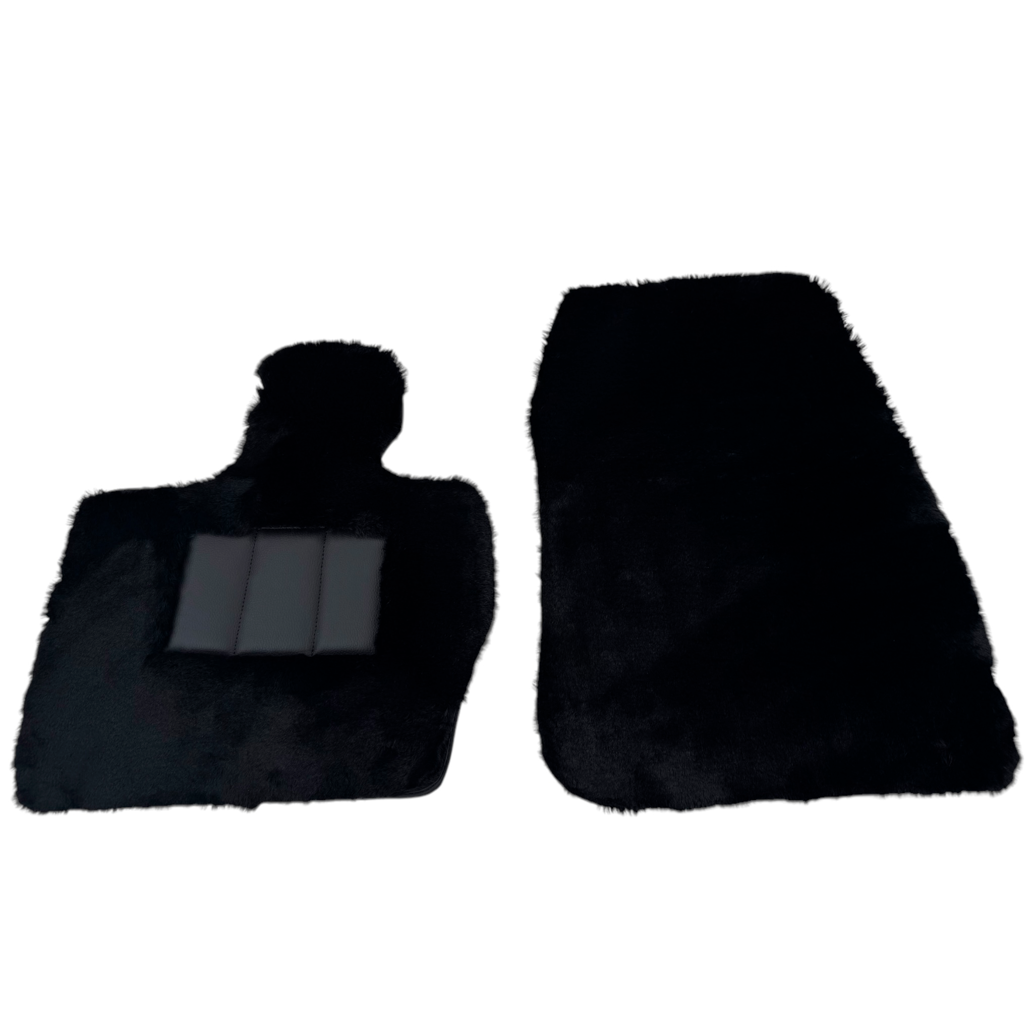 Black Sheepskin Floor Mats for Lexus CT (2017-2024) - AutoWin