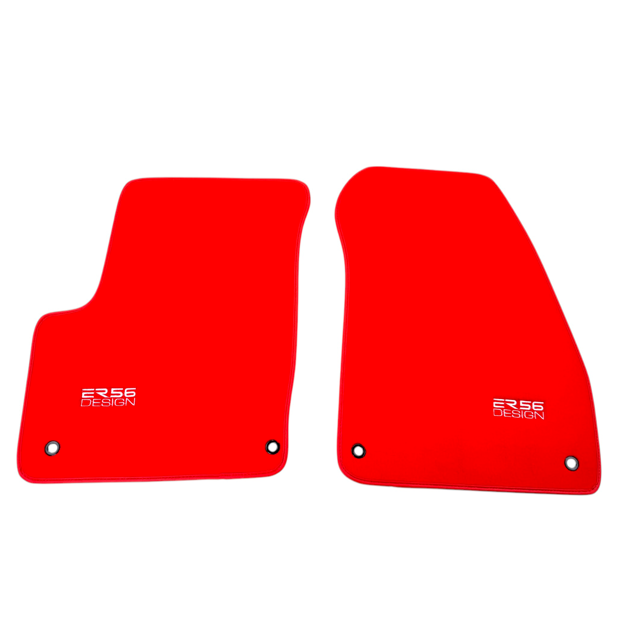 Red Floor Mats for Chevrolet Matiz Hatchback (2011-2013) by ER56 Design - AutoWin