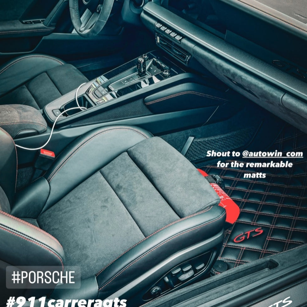 Porsche 992 Leather Floor Mats